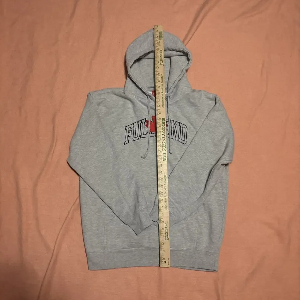 Nelk Boys Full Send Leaf Hoodie Canada Size Medium Light Gray Rare